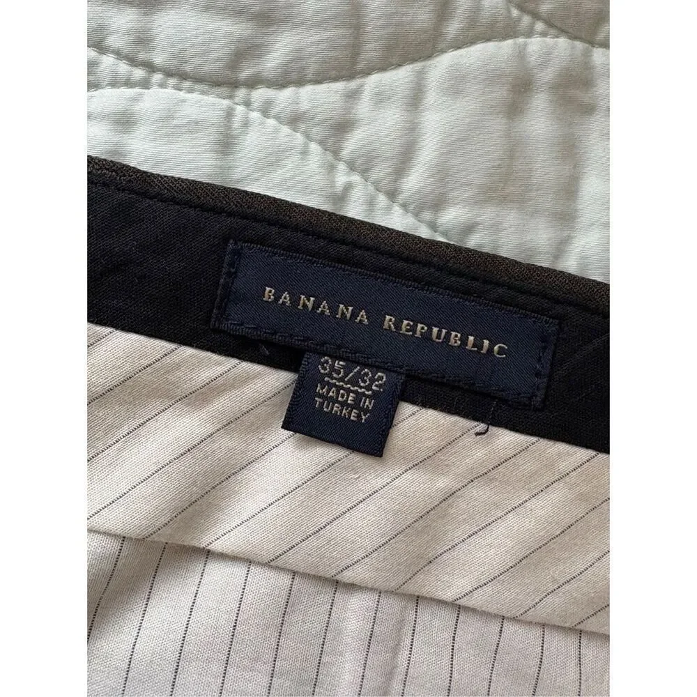 Banana Republic wool dress pants - chocolate brown - 35/32
